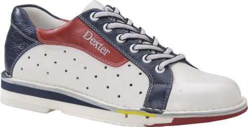 Red white and on sale blue bowling shoes